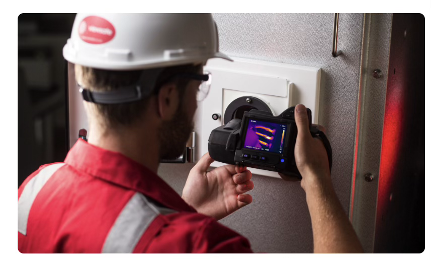 Thermal inspection with infrared camera