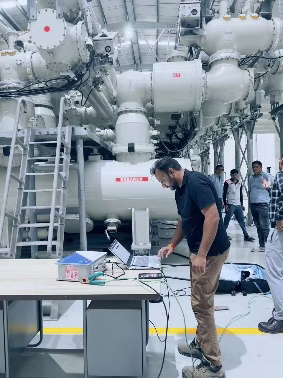 GIS testing and commissioning on site