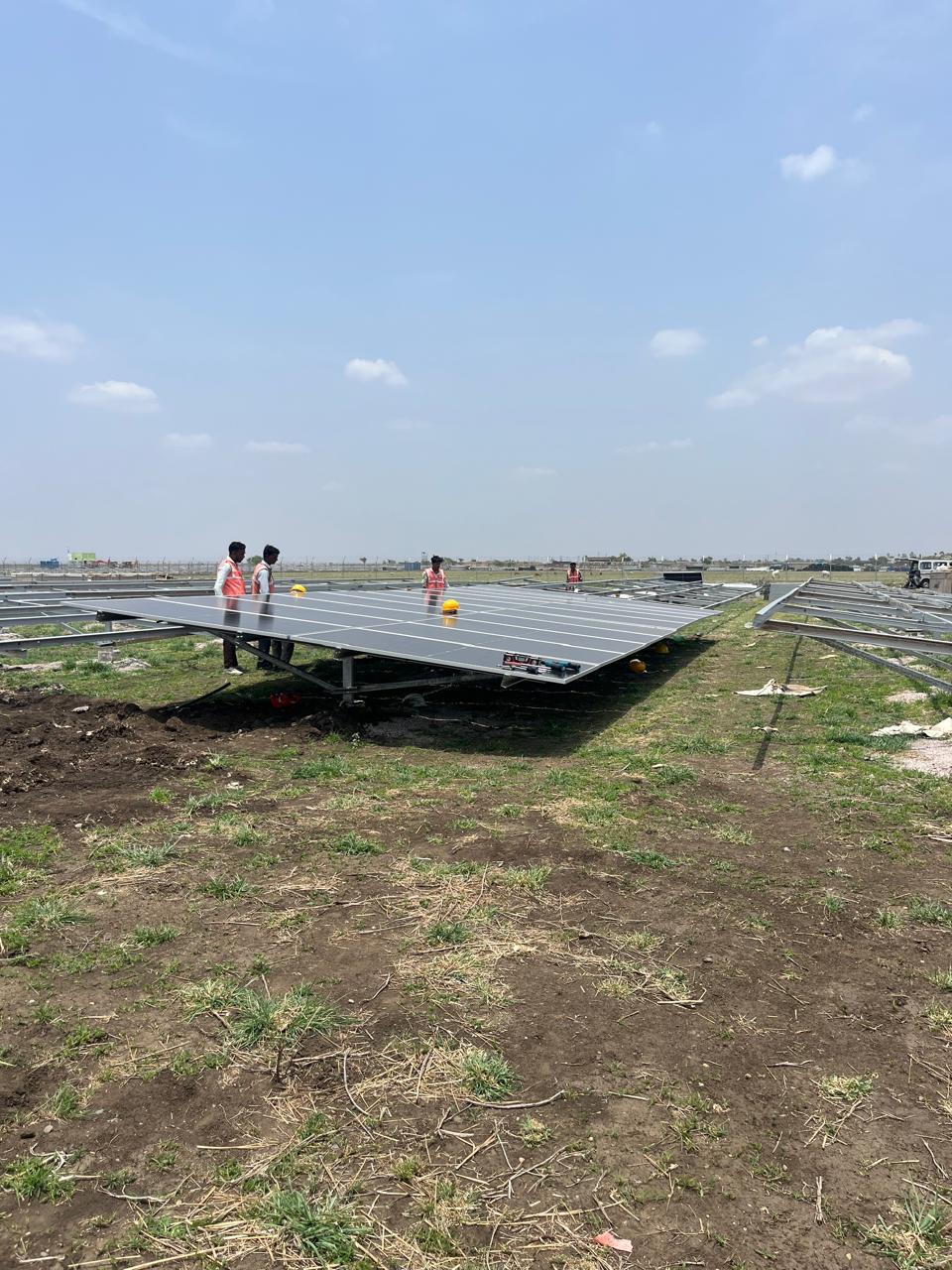Solar panel installation project